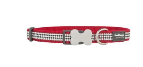 Red Dingo Dog Collar Fang It Red Large 25mm x 41-63cm