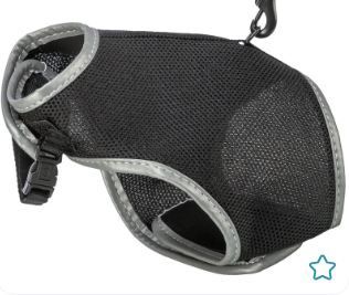 Soft Cat Harness &amp; Lead Adjustable - Black