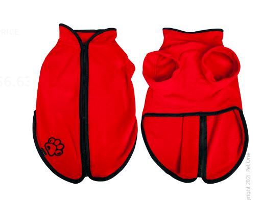 Pet One Dog Coat - JumpSuit 45cm Red