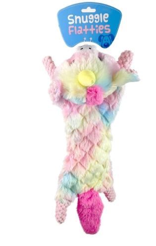 FLATTIES DOG TOY RAINBOW UNICORN