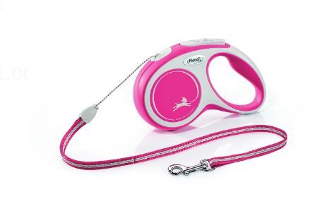 Flexi Comfort Cord 8M Grey/Red (M) Leash