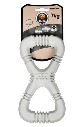 Blitz Rubber Treat Tug Grey, Size: medium