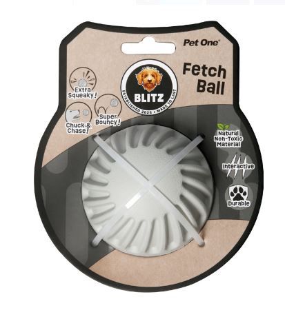Blitz Rubber Fetch Ball, Size: medium