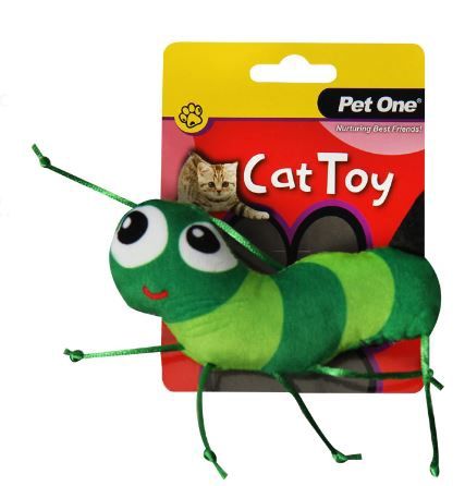 Pet One Cat Toy Green Ant With String