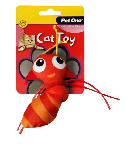 Pet One Cat Toy Red Ant With String