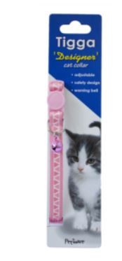 Tigga Cat Collar Triangle Pink