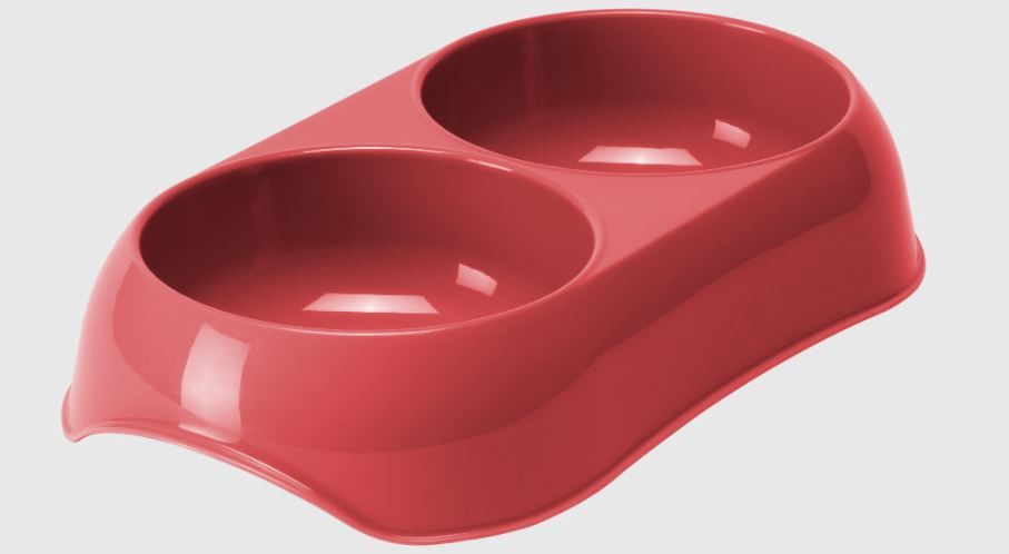 Gusto Double Bowl - 2x200ml - Coral