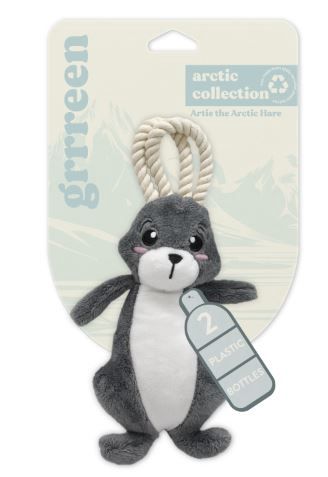 Grrreen - Arctic Hare Plush Dog Toy