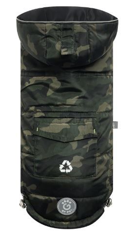 Elasto-Fit® Recycled Dog Parka - Camouflage, Size: 2XS