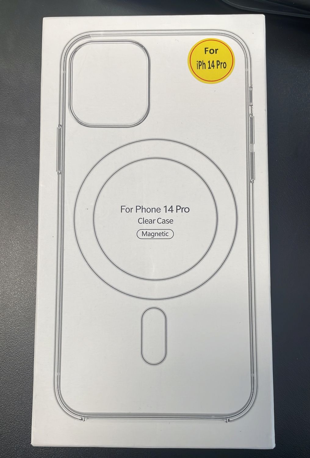 iphone 14 pro clear case with magnet