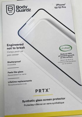 BodyGuardz Synthetic Glass screen protector for IPhone 12/12Pro