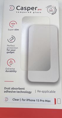 Casper Pro tempered glass clear for IPhone 15 ProMax