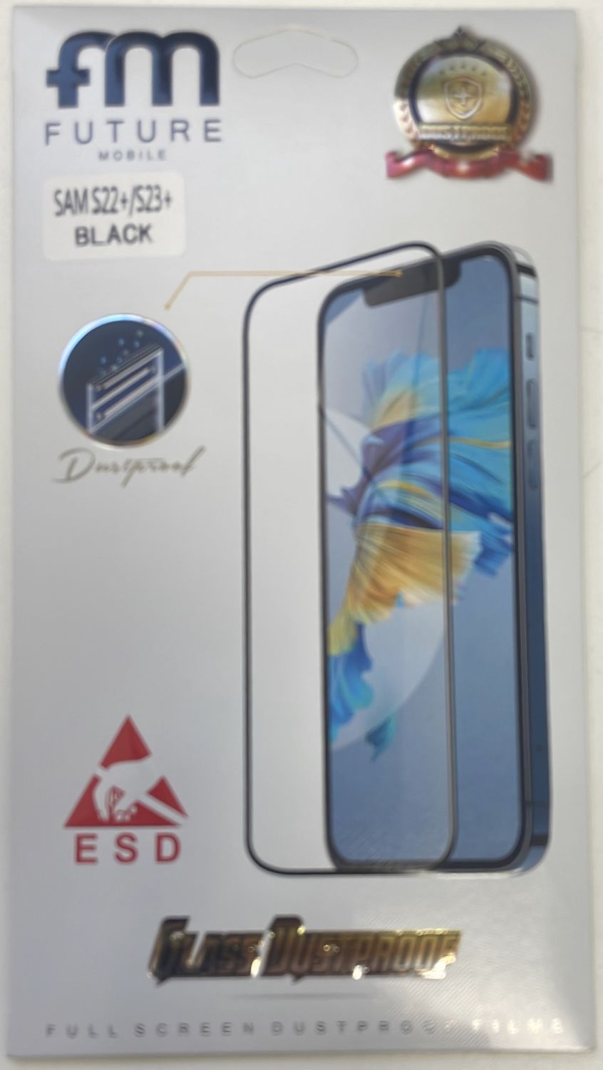FM Future mobile Dustproof Screen protector for S22+/S23+ Black
