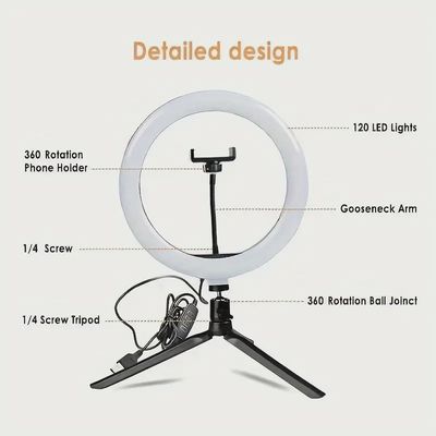 1pc 10" LED Ring Fill light