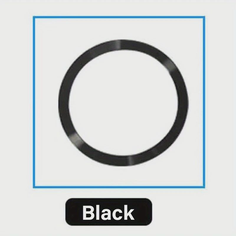 Magnetic Metal Plate Ring for Wireless Charger Iron Sheet Sticker Magnet Car Phone Holder for  black