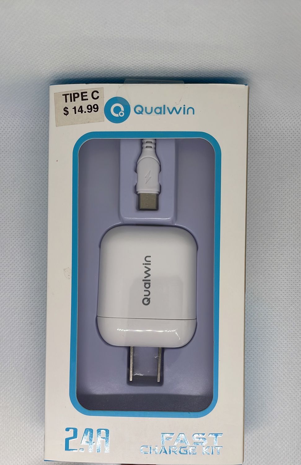 2.4A Qualwin phone Adaptor Q10 Charger kit Type C-USB