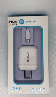 2.4A Qualwin phone Adaptor Q10 Charger kit IPhone-USB