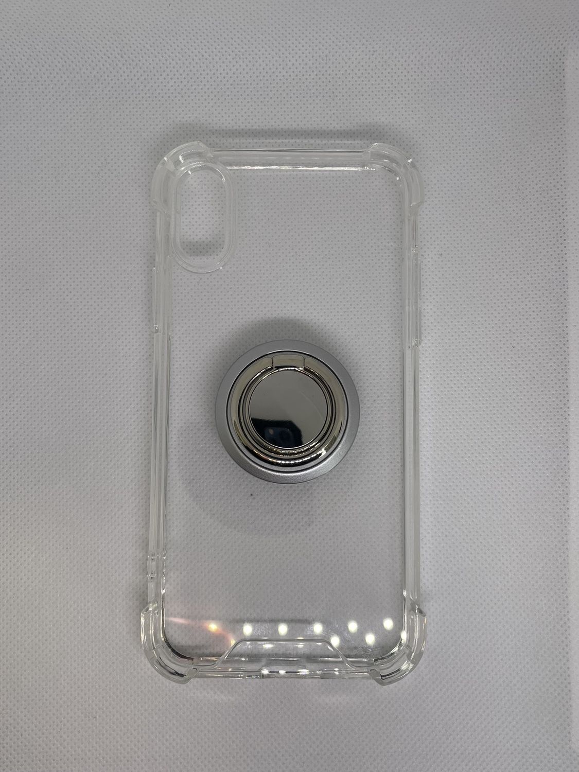 iphone X/Xs case with ring clear case, Color: clear