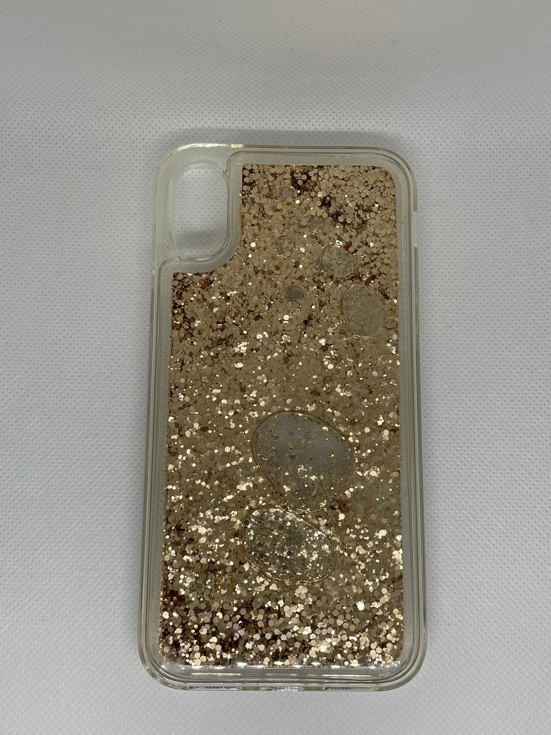 IPhone X/XS liquid cases, Color: gold