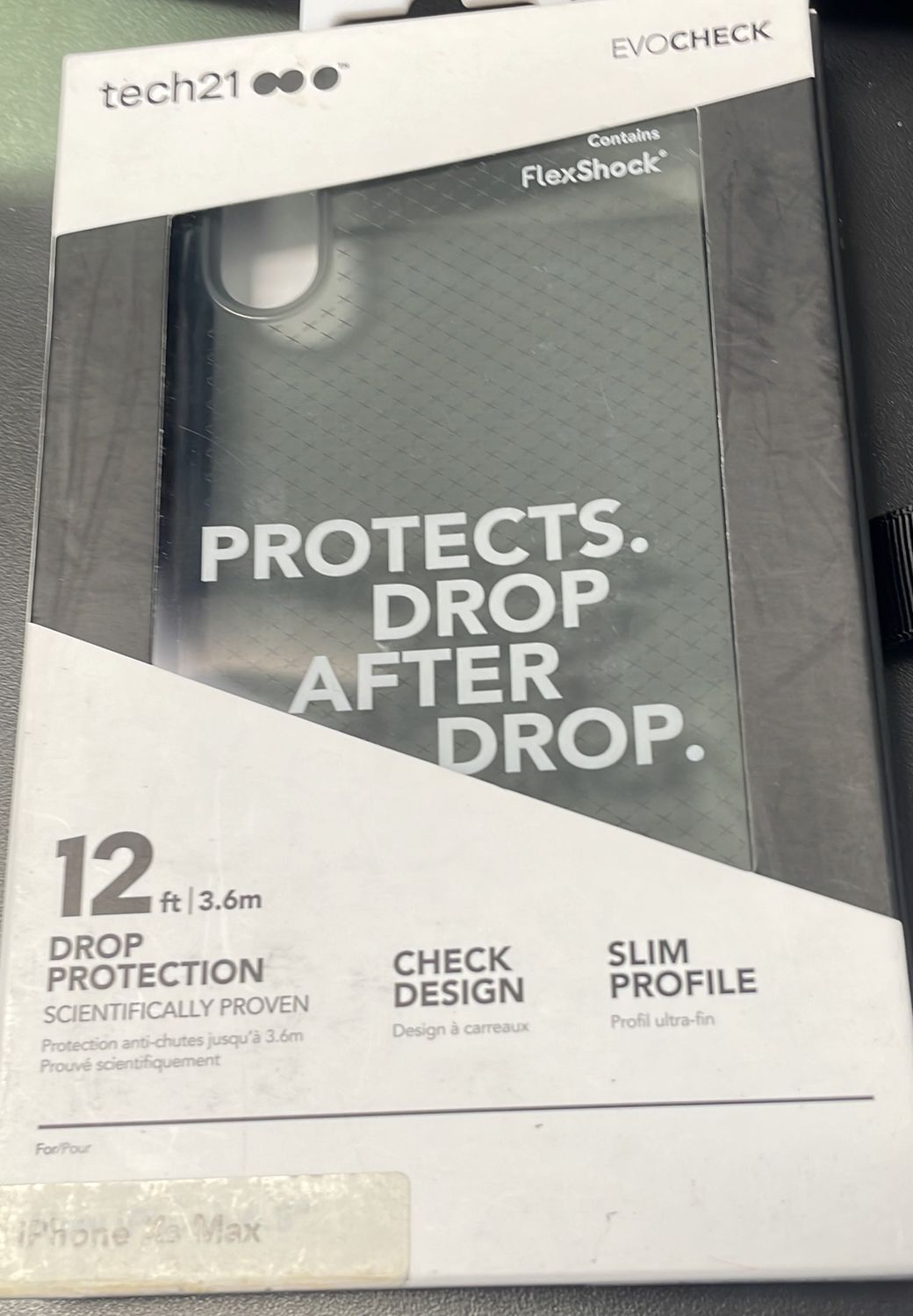 iPhone Xs Max evocheck case, Color: black