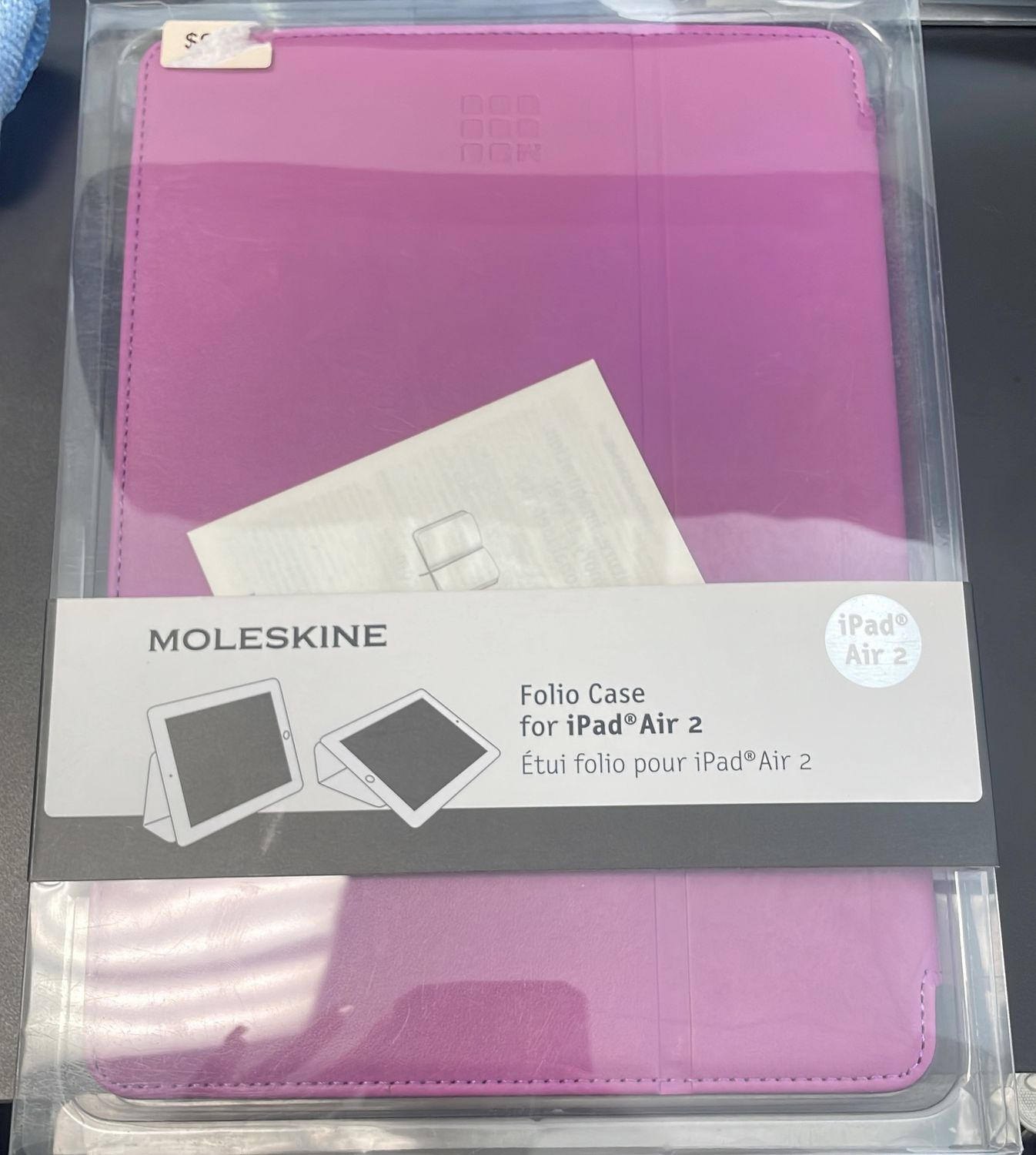 Moleskin iPad air 2 case, Color: pink