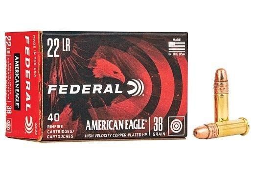 FEDERAL 22LR 1260FPS 36GR HOLLOW POINT 40RD 100BX/CS