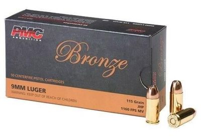 PMC 9MM LUGER 115GR JHP 50RD 20BX/CS