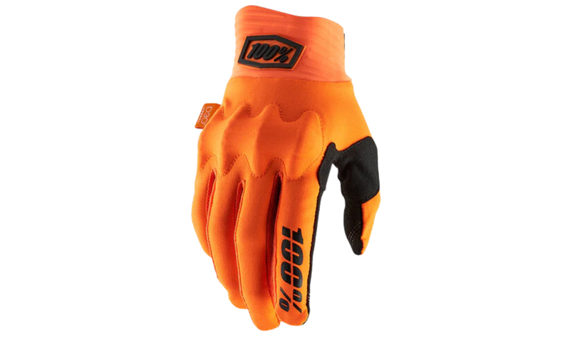 100% Cognito Gloves - Fluo Orange/Black (Medium)