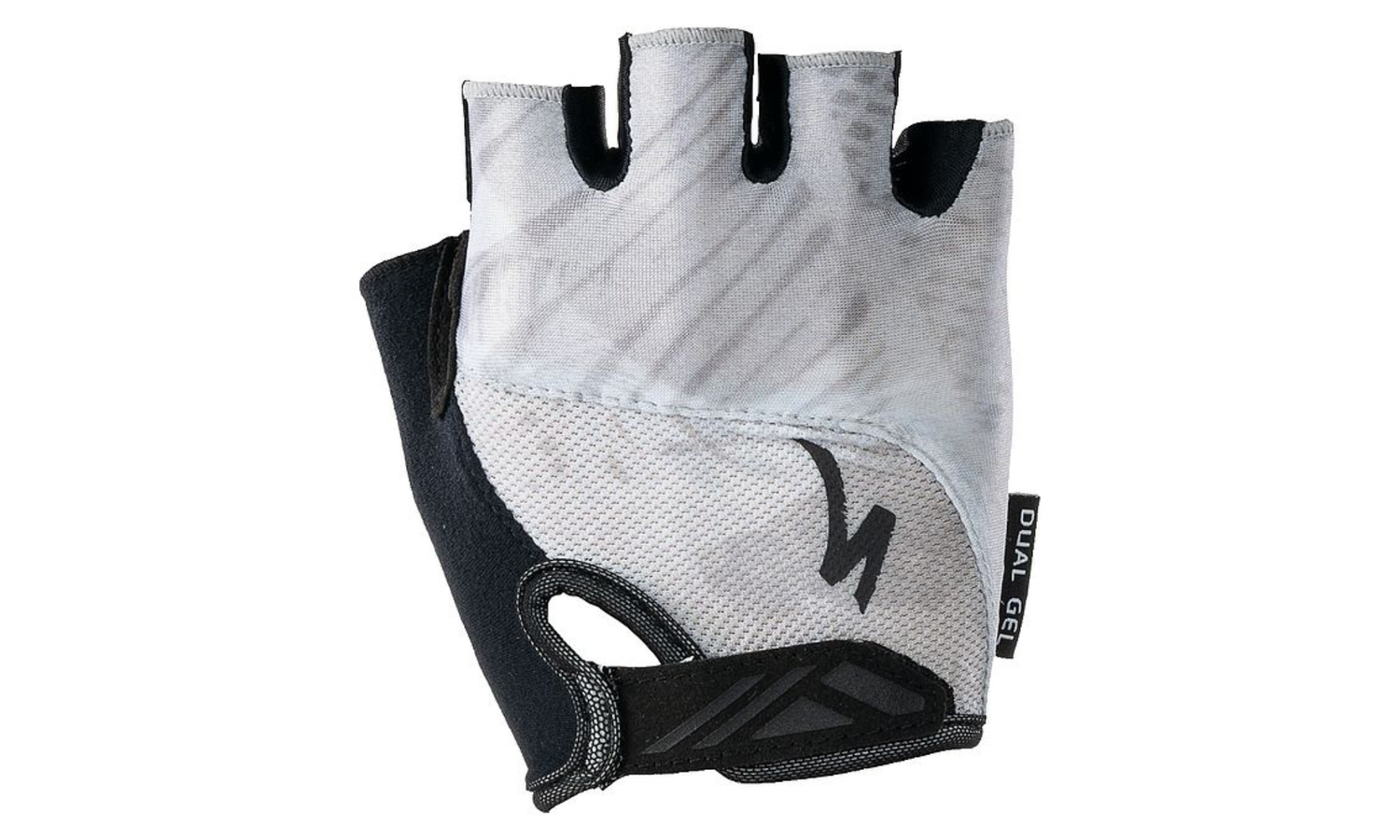 Specialized Women&#39;s Body Geometry Duel-Gel Short Finger Gloves - Dove Grey Fern (Large)