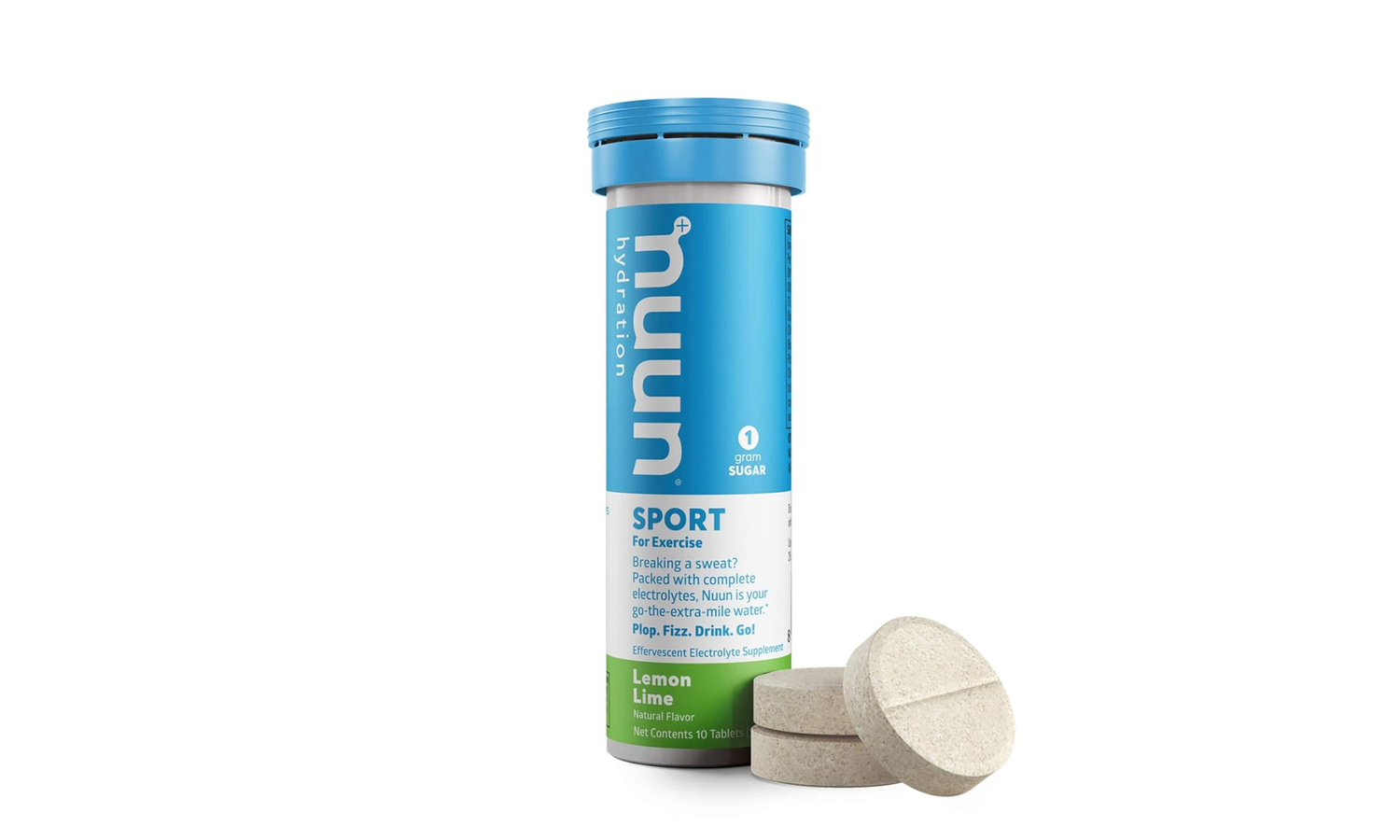 nuun Active Electrolyte Tablets: Lemon Lime (1.8 oz Tube)