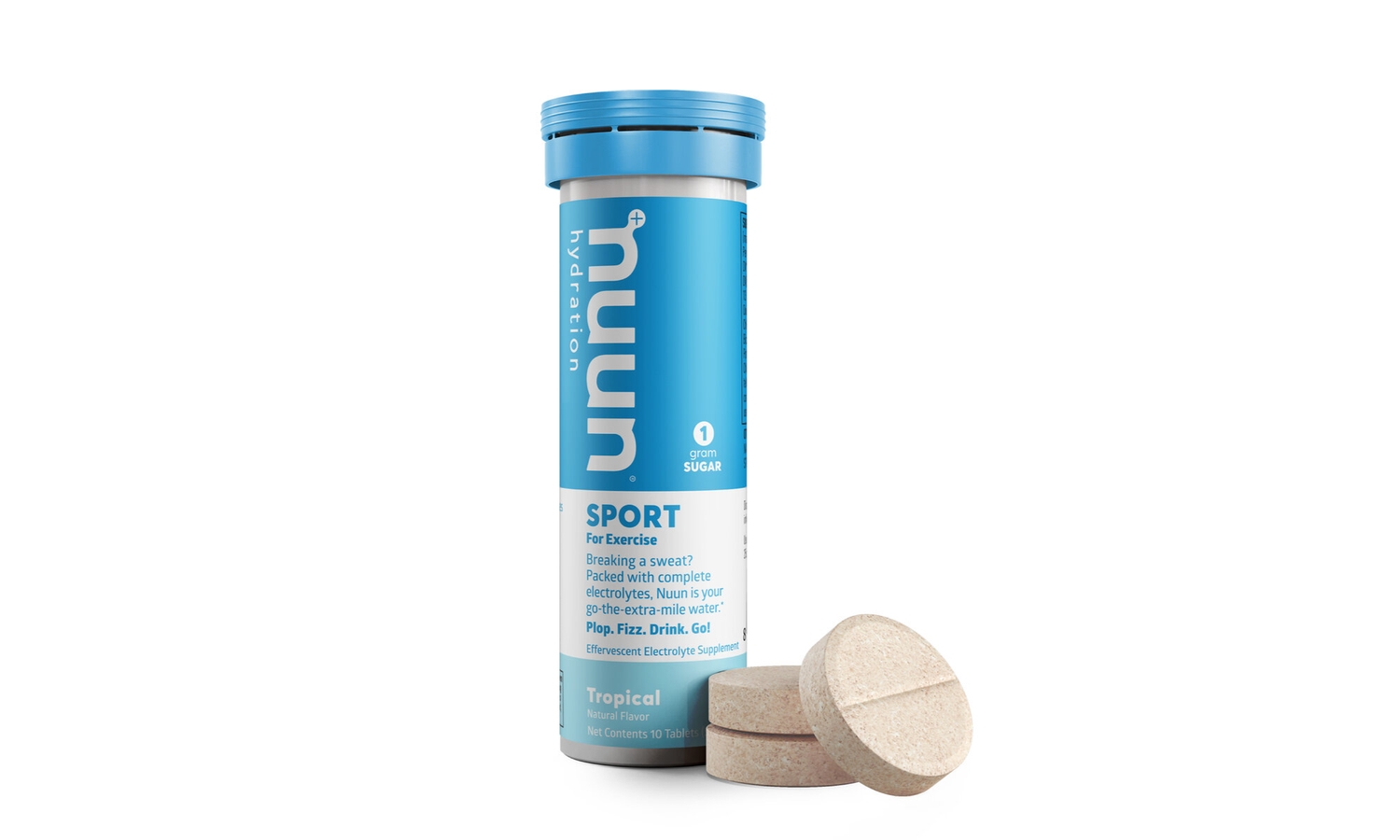 nuun Active Electrolyte Tablets: Tropical Fruit (1.8 oz Tube)