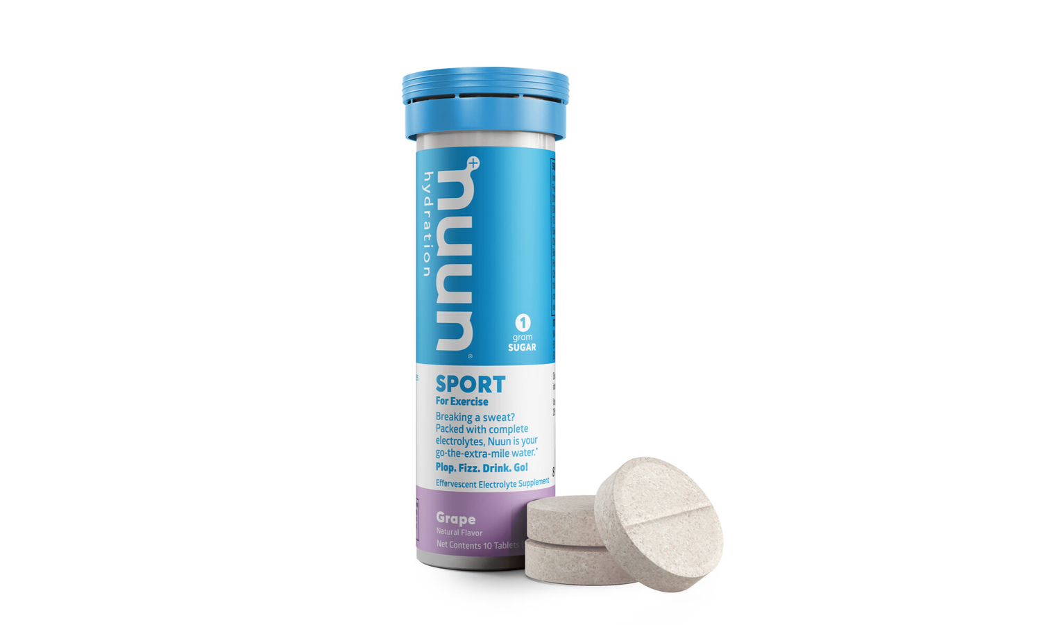 nuun Active Electrolyte Tablets: Grape (1.8 oz Tube)