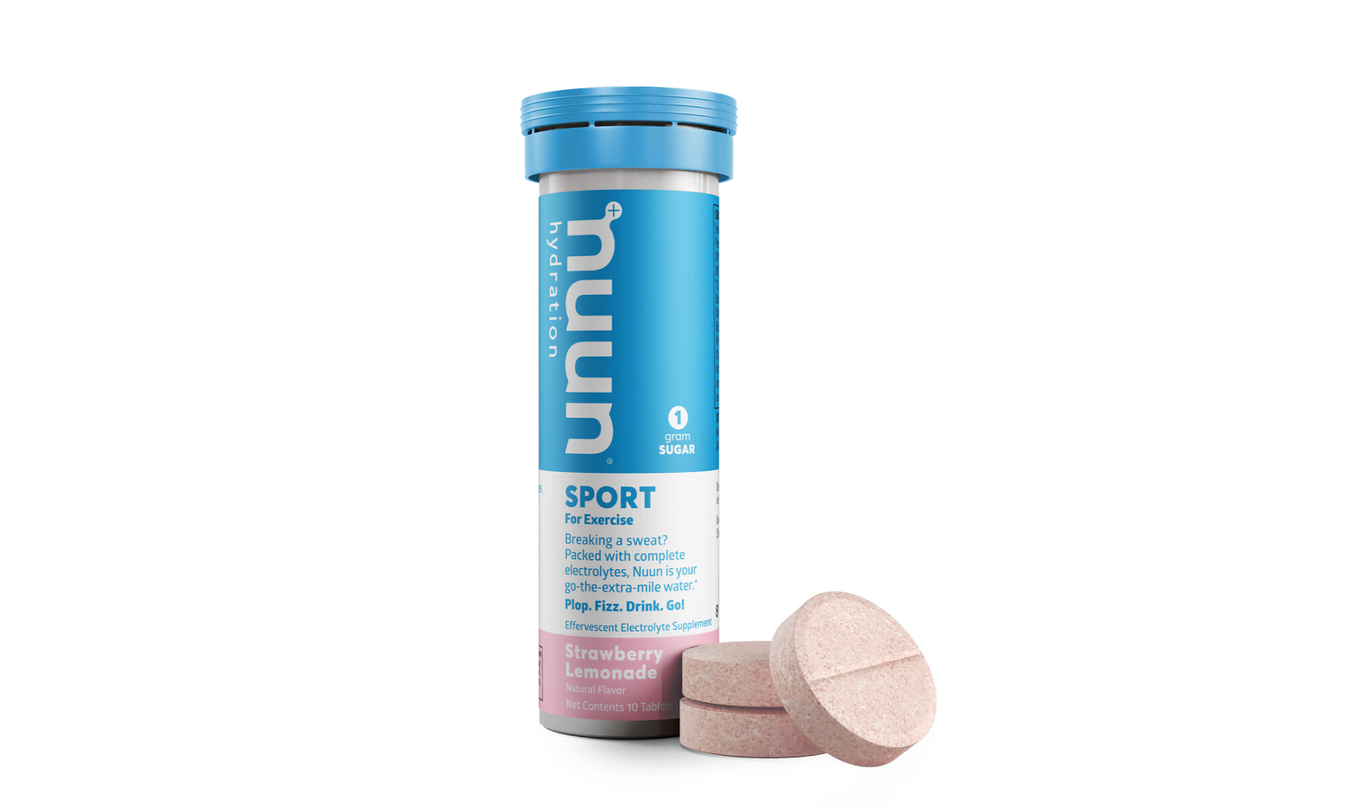 nuun Active Electrolyte Tablets: Strawberry Lemonade (1.8 oz Tube)