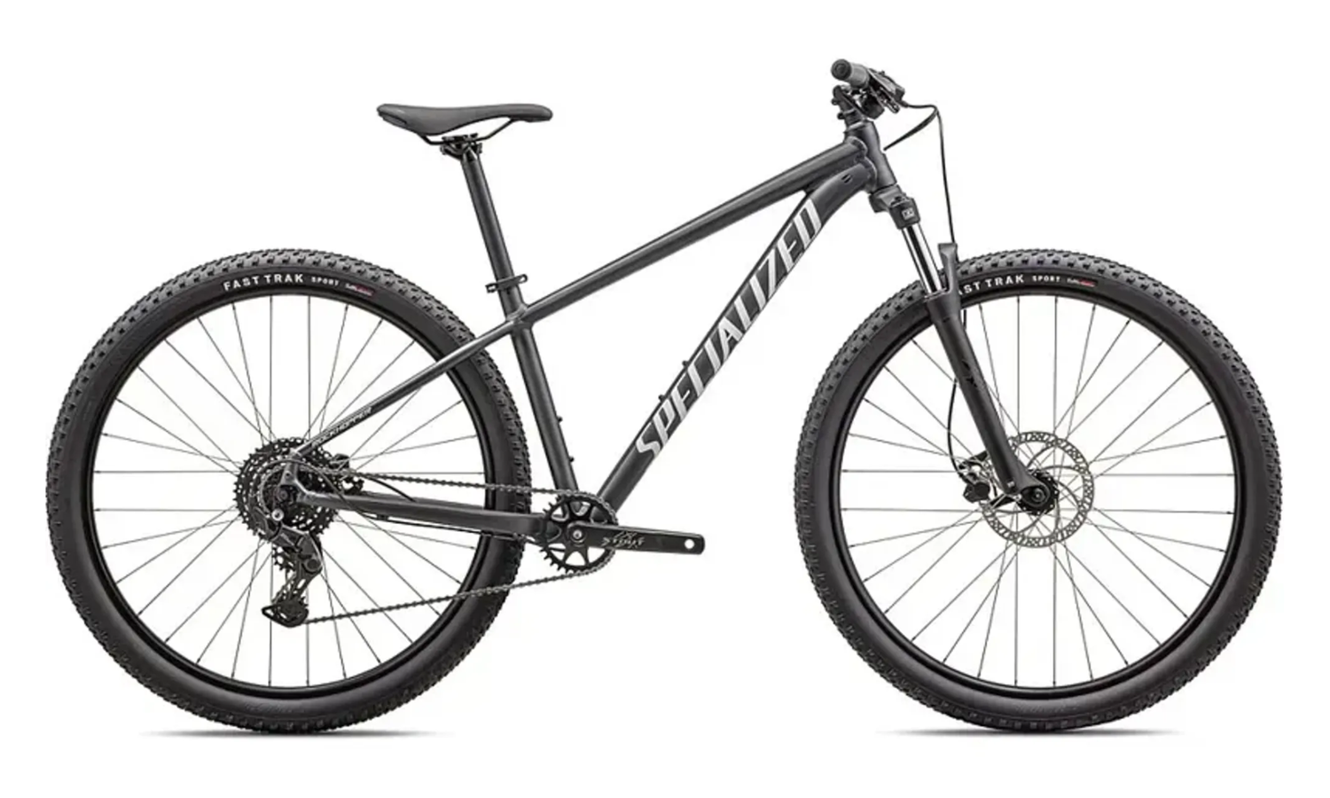 Specialized Rockhopper Sport - Satin Black Liquid Metal/White (M)