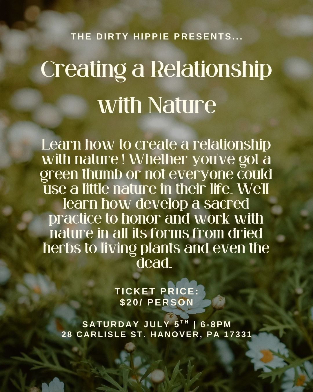 Creating a Relationship with Nature by The Dirty Hippie
