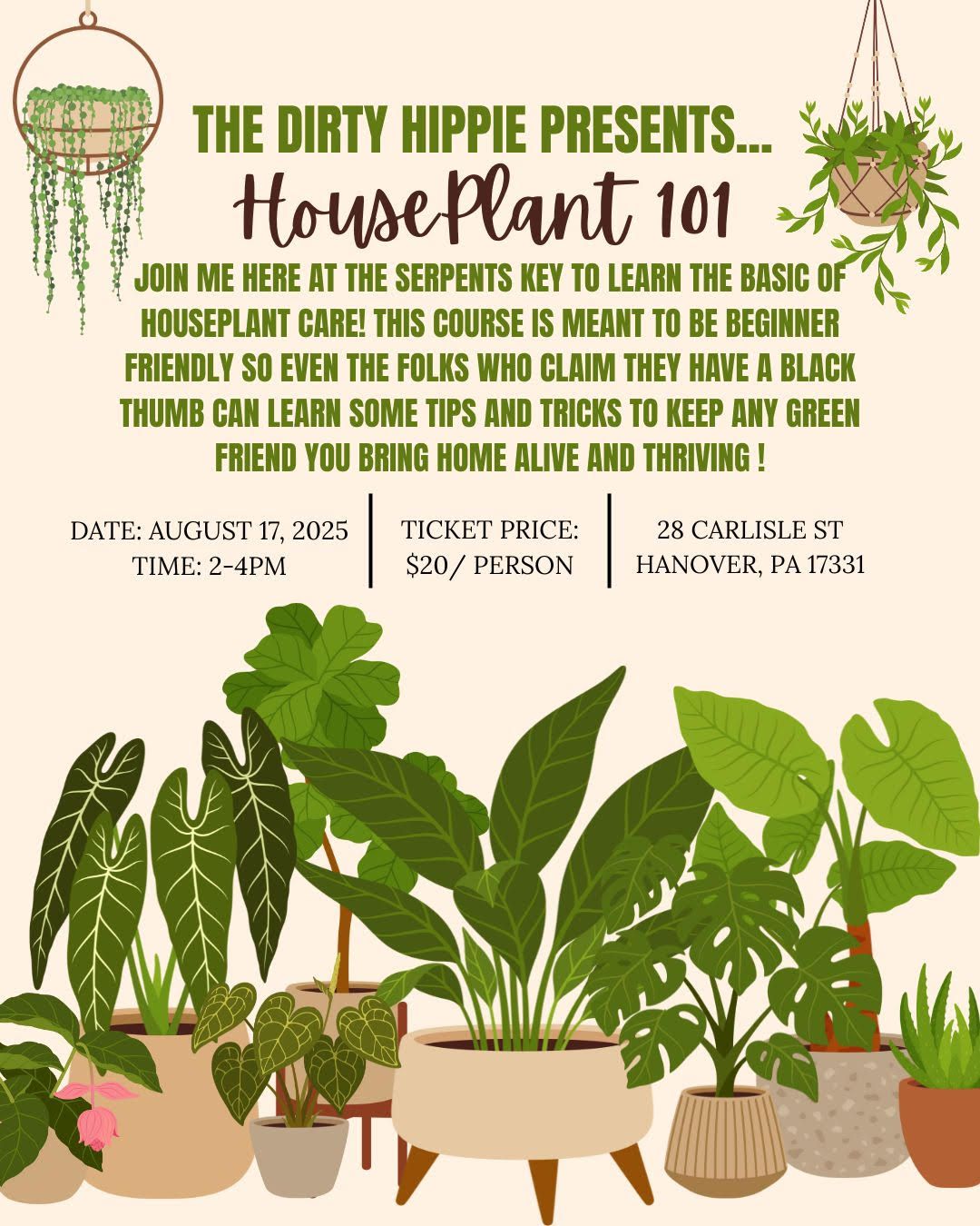Houseplants 101 with The Dirty Hippie