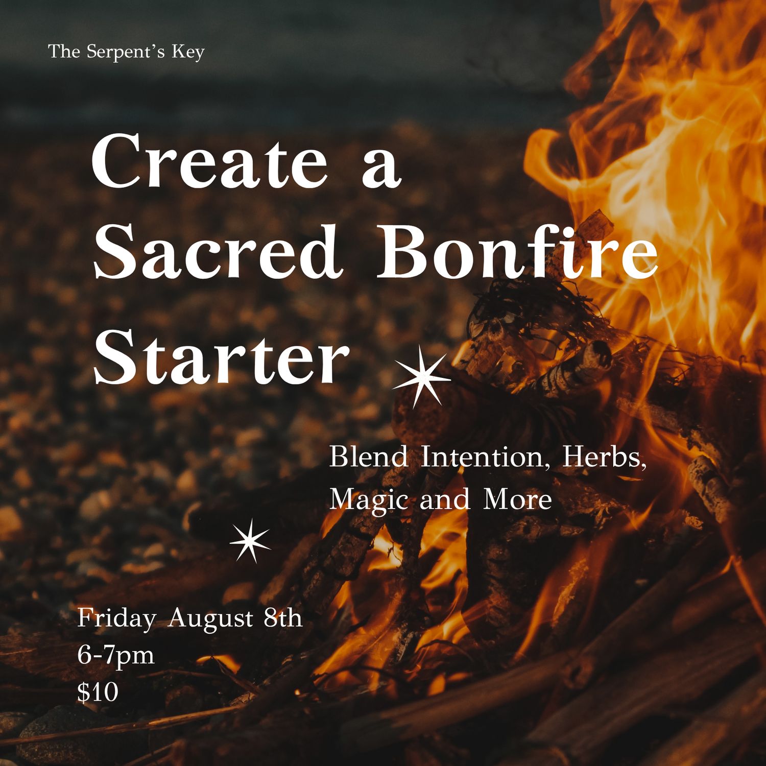 Create a Sacred Bonfire Starter Workshop