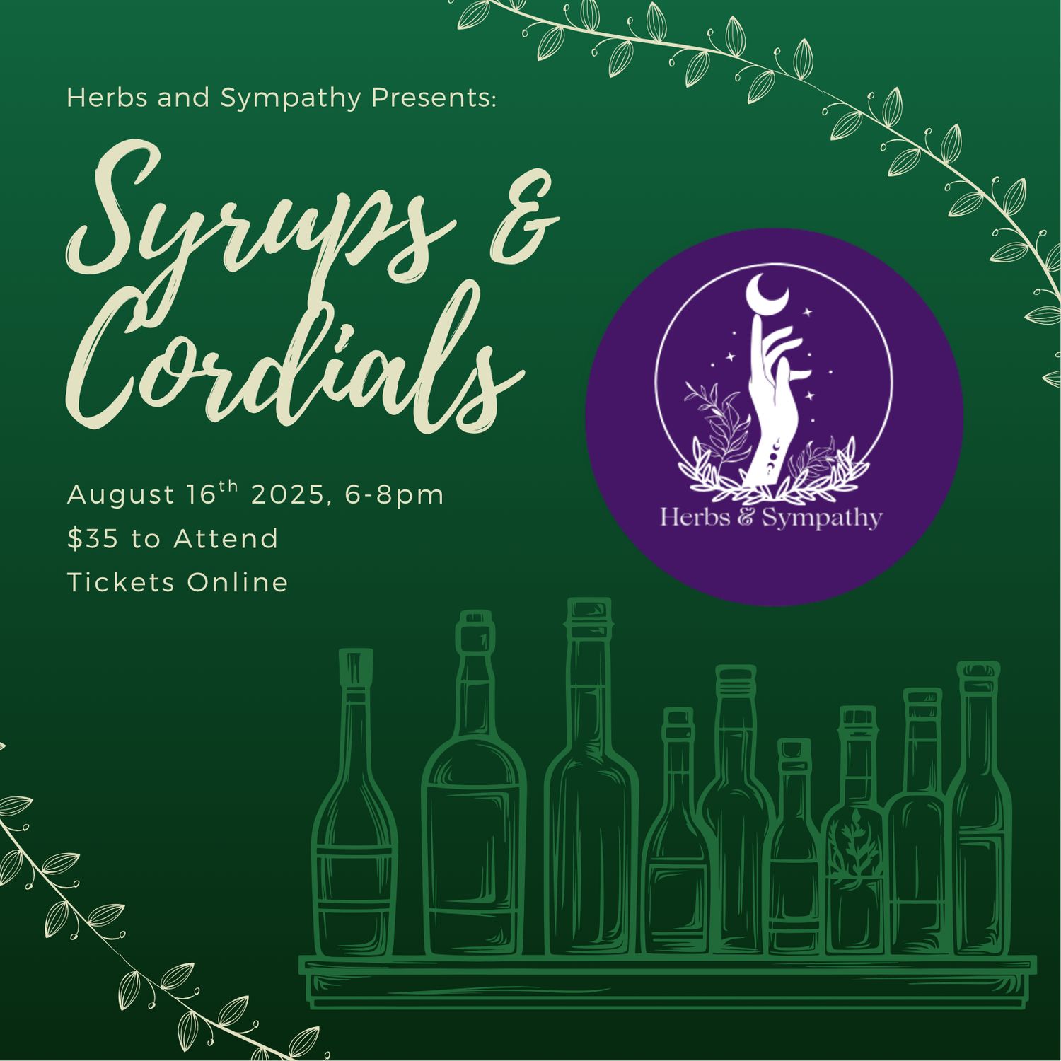 Making Syrups and Cordials with Herbs &amp; Sympathy