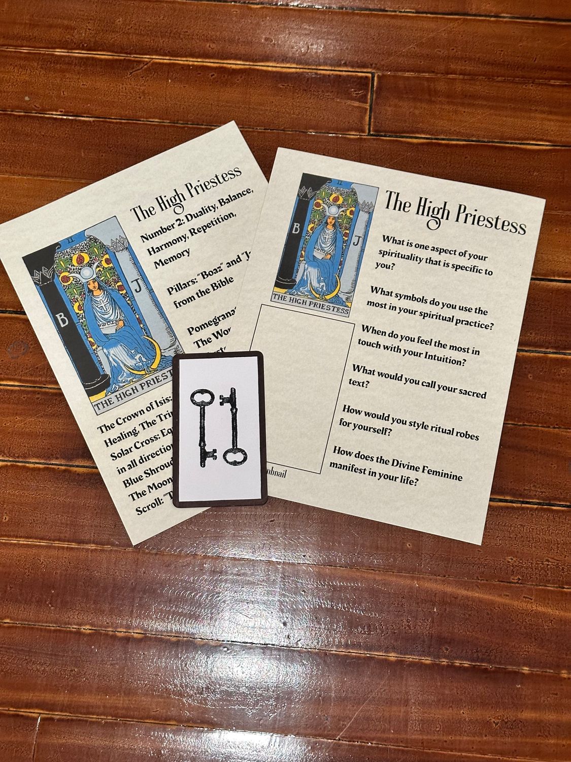 Create Your Own Tarot Card Kit: The High Priestess