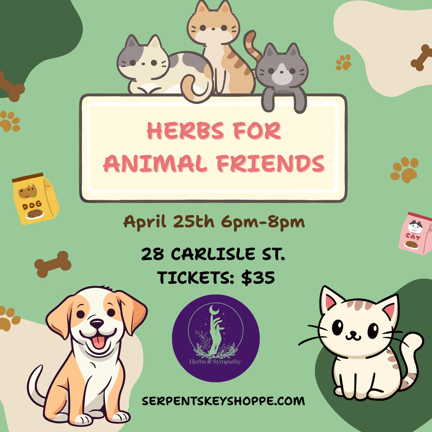 Herbs for Animal Friends with Herbs &amp; Sympathy