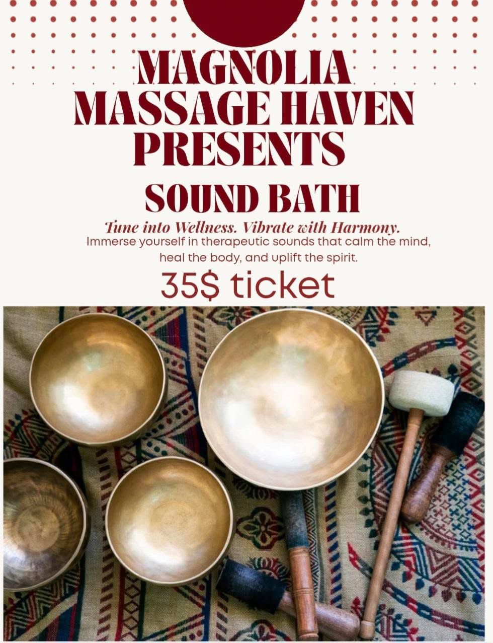 Sound Bath with Magnolia Massage Haven