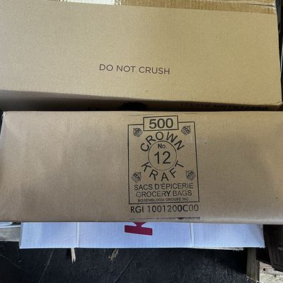 Kraft Paper Bag 12# 500/C *黄皮纸袋