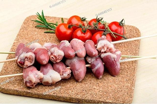 Chicken Heart Skewer 20x6/tray *鸡心串12oz