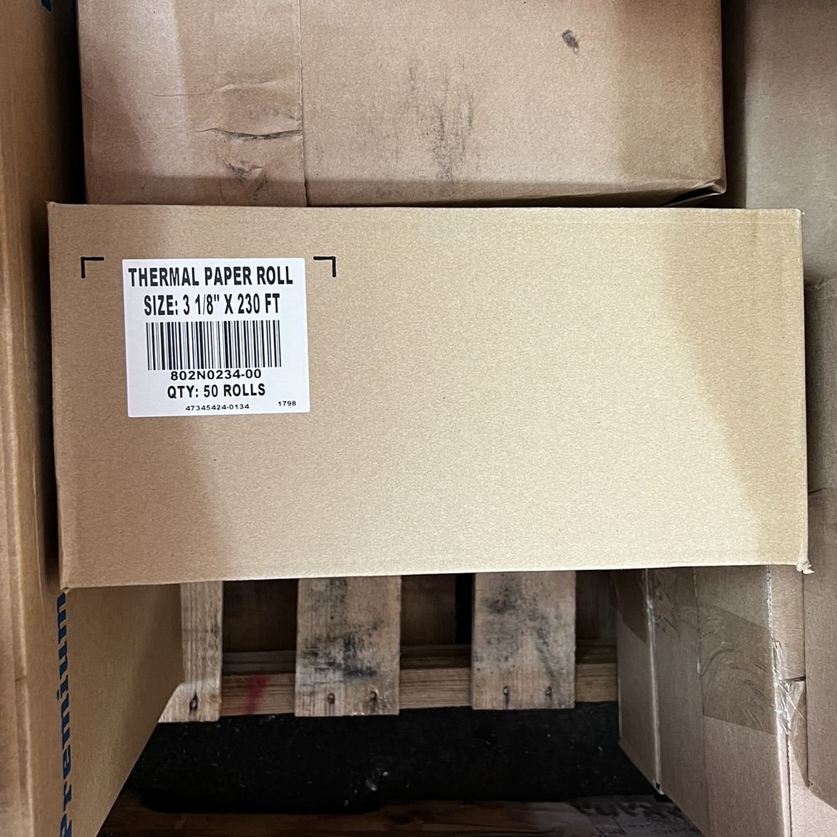 Thermal Register Tape3-1/8 50RLs*热敏收据打印纸