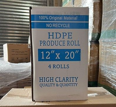 Plastic Produce Roll 12 X 20 4 Roll/Case * 蔬果袋