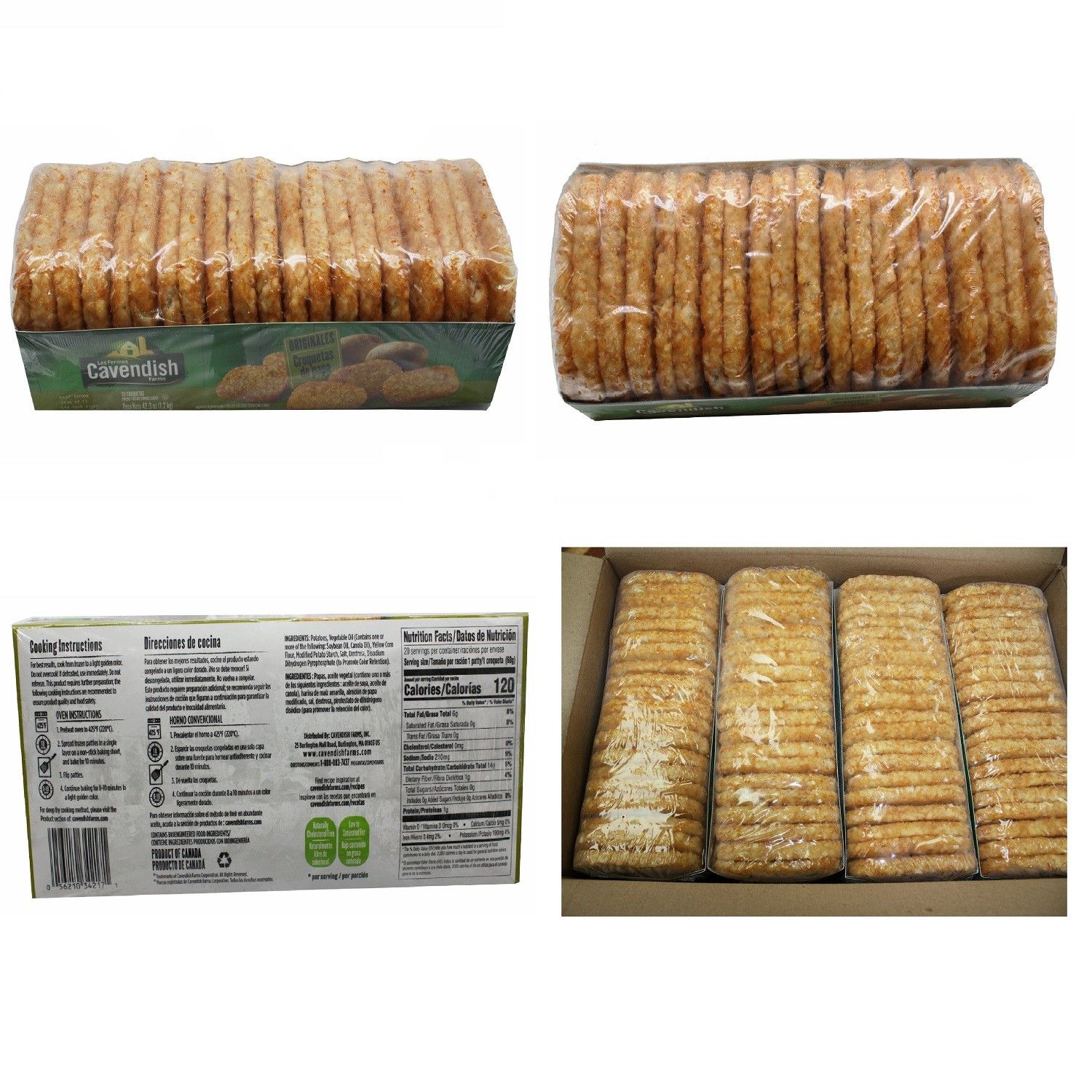 Regal Caven Hash Brown Pattie 12x20ct 34217*薯饼