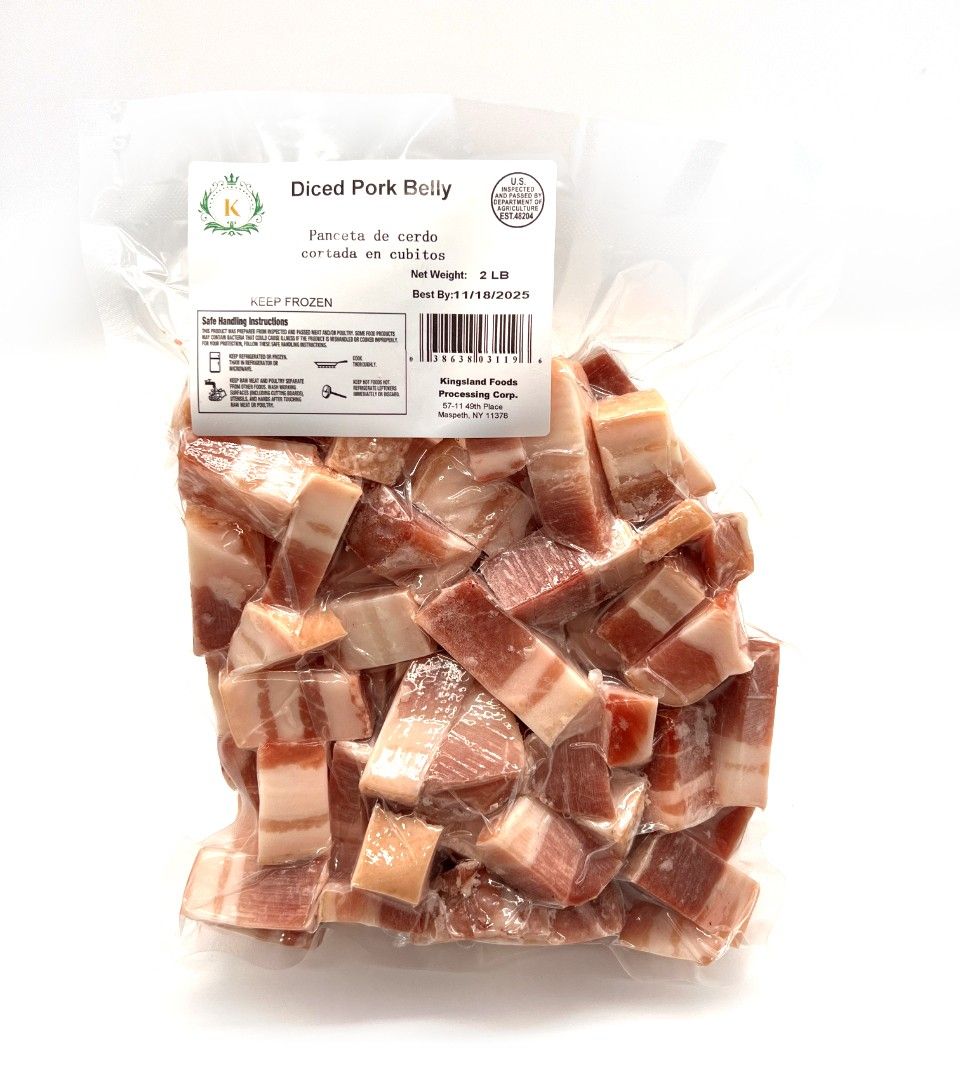 Diced Pork Belly 10x2lb *五花肉丁