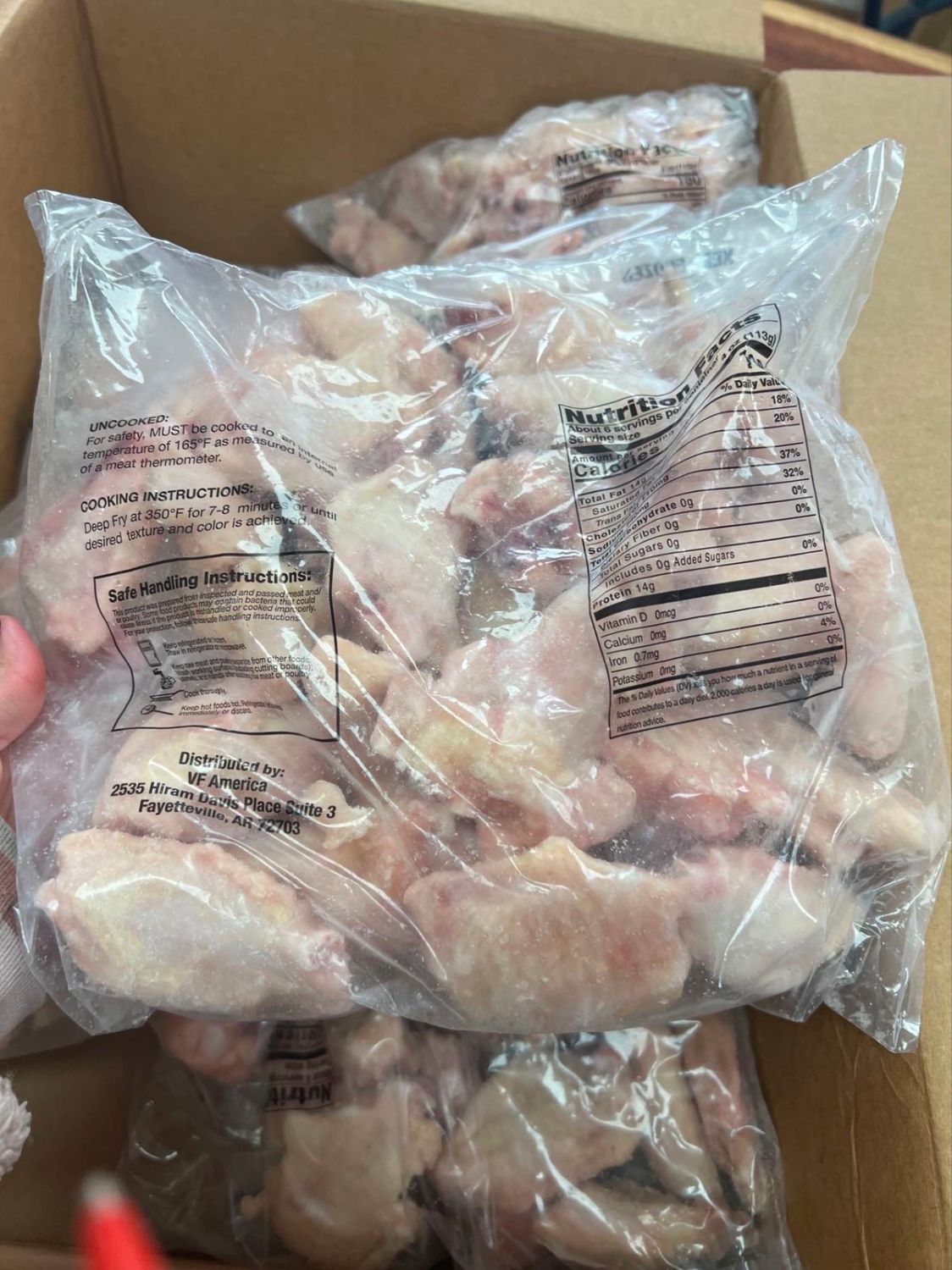 Chicken Party Wing IQF 7438 10x4lb *切鸡翅