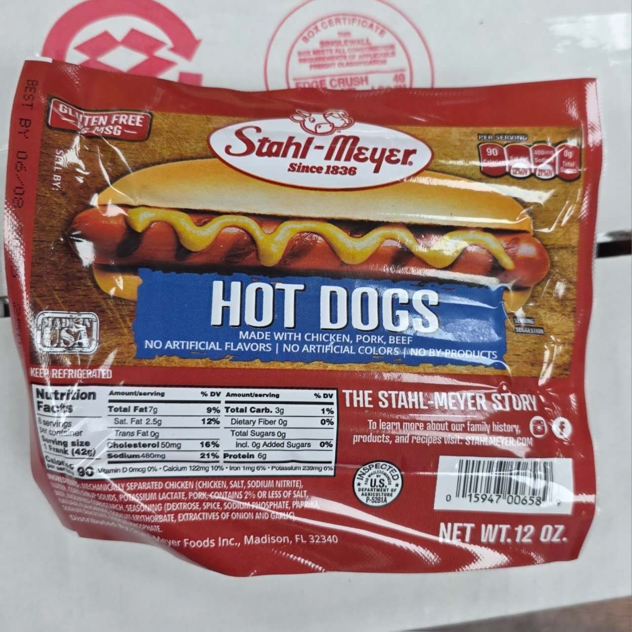 Hot Dogs Mixed 24x12oz, Stahl-Meyer 658 *混合热狗