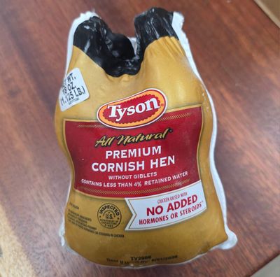 Premium Cornish Hens 18oz 24HD, Tyson
